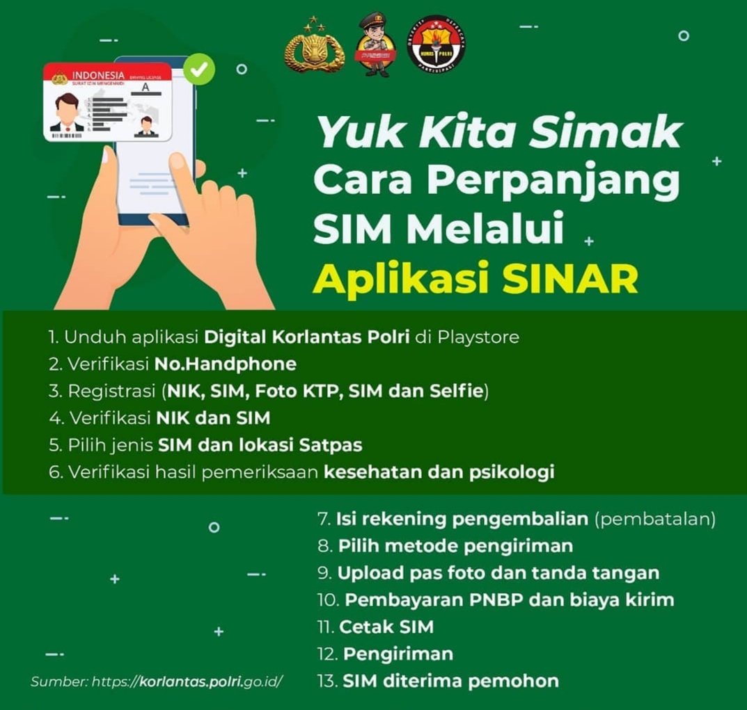 Begini Cara Perpanjang SIM Online Melalui Aplikasi SINAR ActualNews