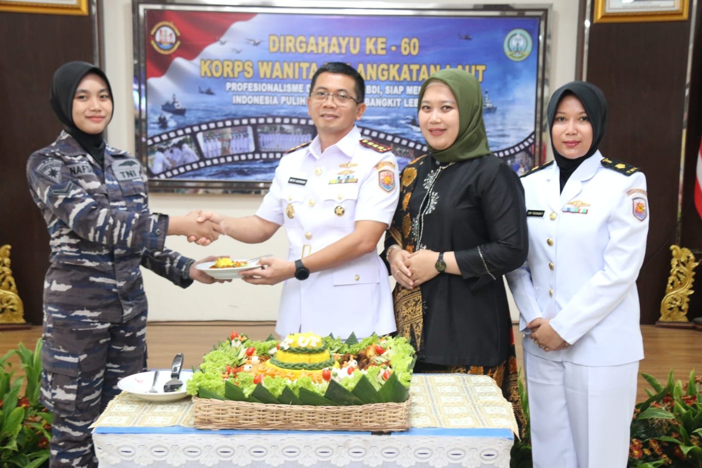 Pangkalan TNI AL Palembang Gelar Syukuran HUT Ke 60 Korps Wanita TNI AL