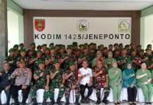 Pangdam XIV/Hasanuddin Resmikan SPPG Kodim 1425 Jeneponto